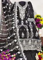 Georgette Black Festival Wear Sequence Work Salwar Suit